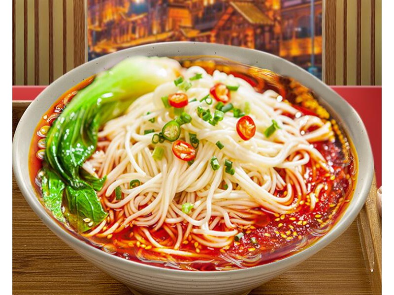 外婆心重庆小面非油炸166g*5份袋装麻辣口味重庆特产速食方便面带调料包网红夜宵休闲食品面条830g