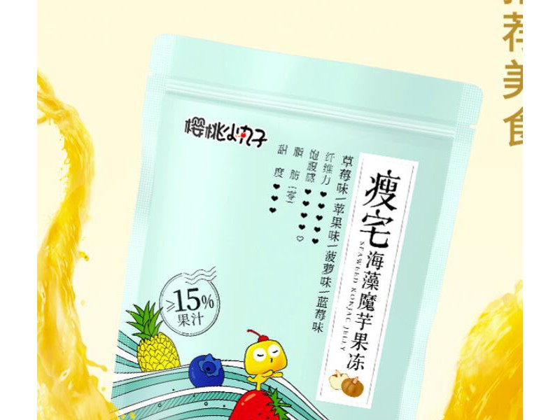 樱桃小丸子海藻魔芋果冻条 混合口味18*18条